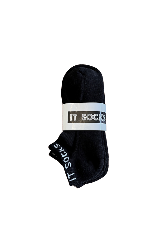 IT SOCKS Sporty Series – Black Ankle Socks Female