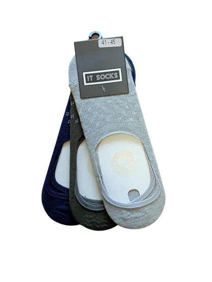 Gray-green-navy blue invisible socs