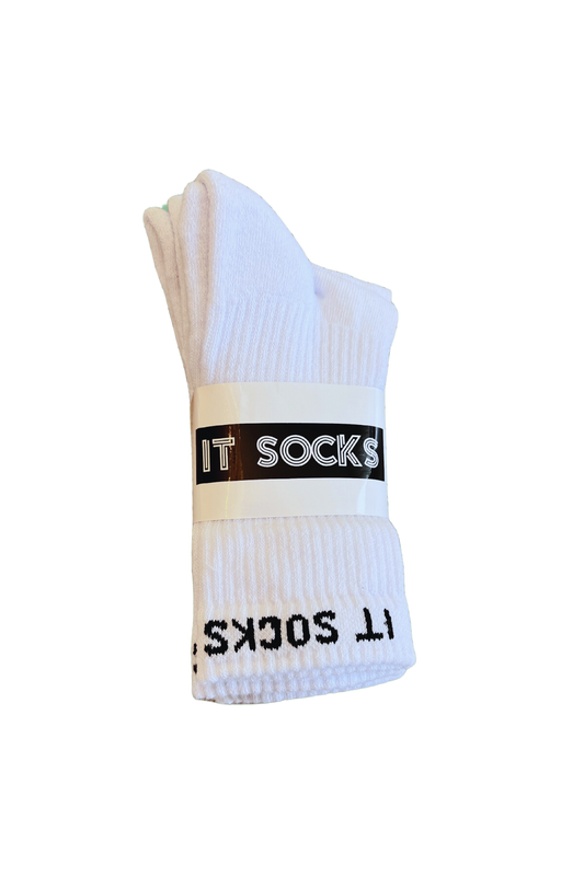 IT SOCKS Sporty Series White Socks Female - 3 Pair