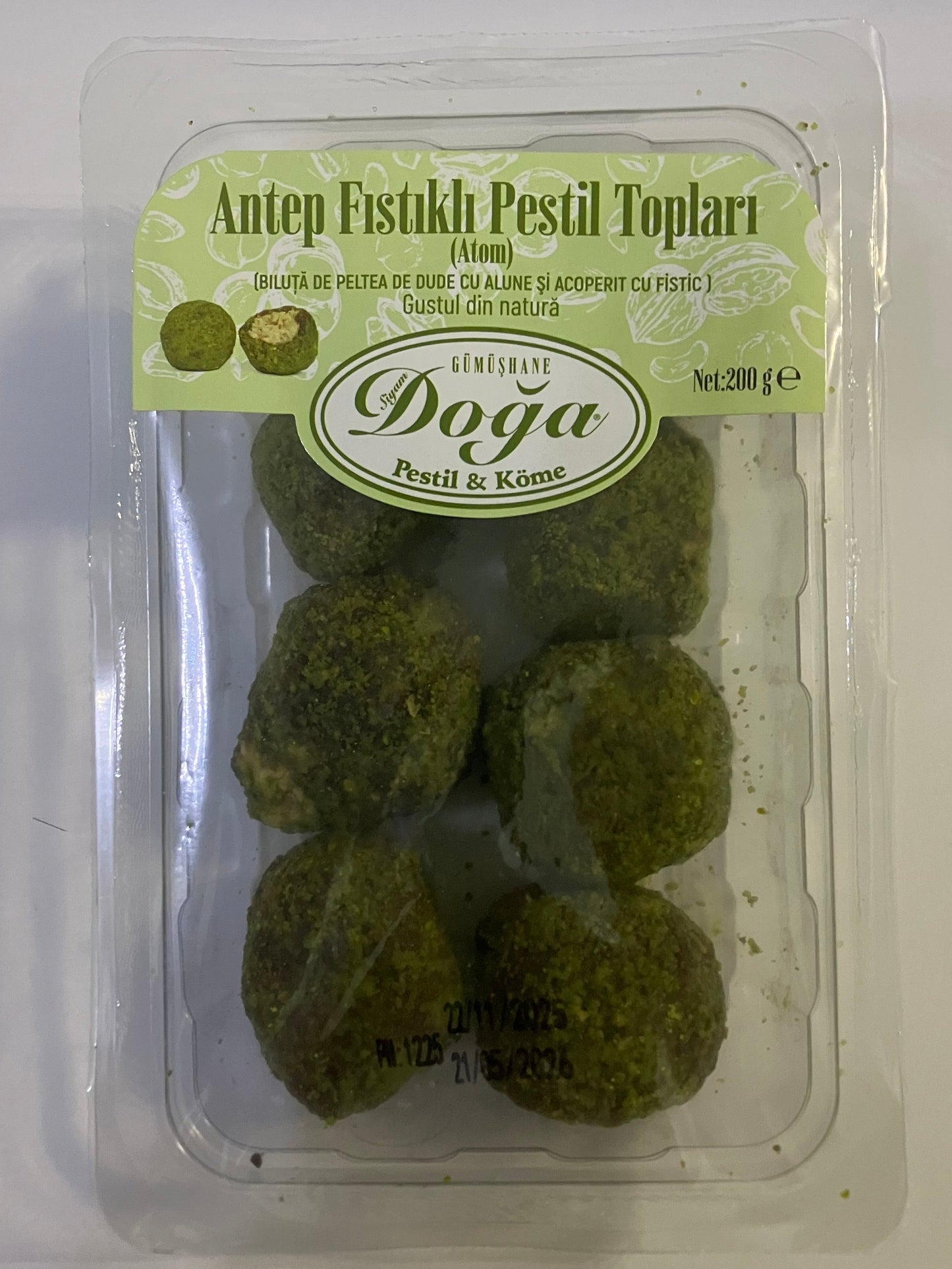 Pistachio-Covered Pestil Bites