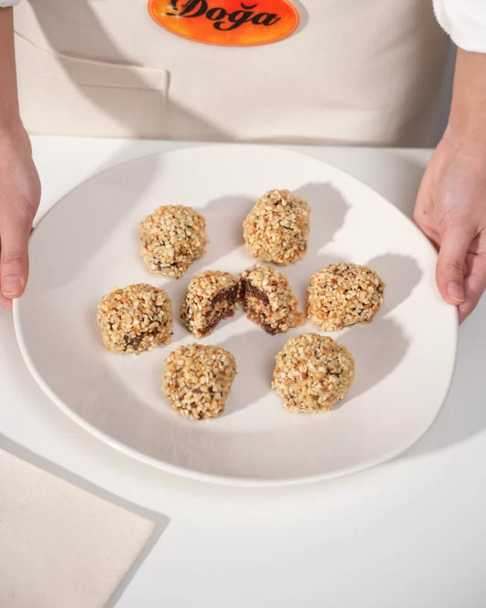 Hazelnut-Covered Pestil Bites