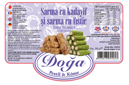 Kadayif - Pistachios Mix Pestil Roll